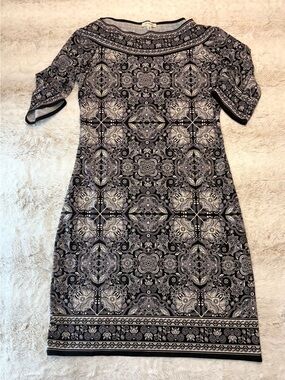 Max Studio Black & White Shift Dress large